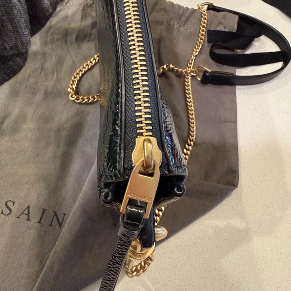 Beautiful All Saints Fletcher Crossbody, Dark Green - Picture 6 of 10